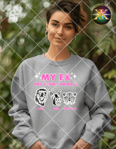 Digital Download My Ex Has 3 Spirit Animals PNG Design (NOT A PHYSICAL ITEM)